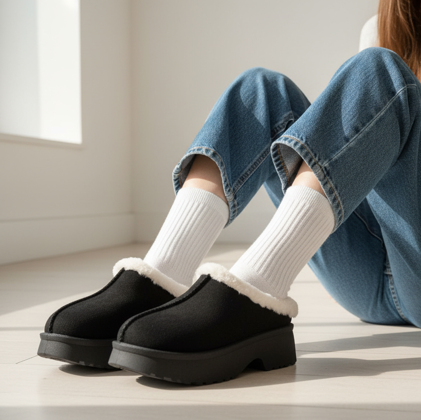 Sabot d'hiver pour femmes avec fourrure