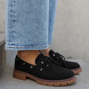 Mocassins à lacets épais