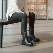 Demi botte femme à Talon haut