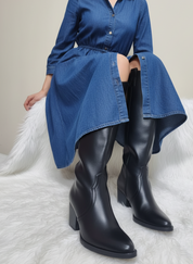 Bottes à talons hauts