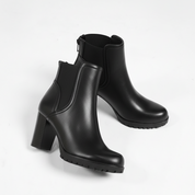 Demi bottes classiques avec tige en caoutchouc