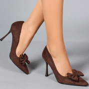 Escarpin mi-hautes avec nœud