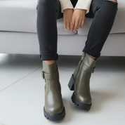 Demi botte femme à Talon haut