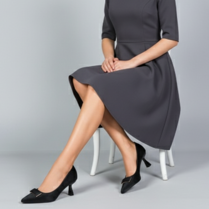 Escarpins en cuir noir