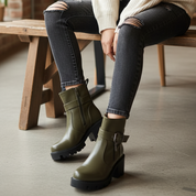 Demi botte femme à Talon haut