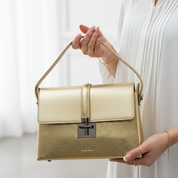 Simple À Détail En Métal Avec Poignée Sac À Bandoulière