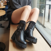 Demi botte femme à Talon haut