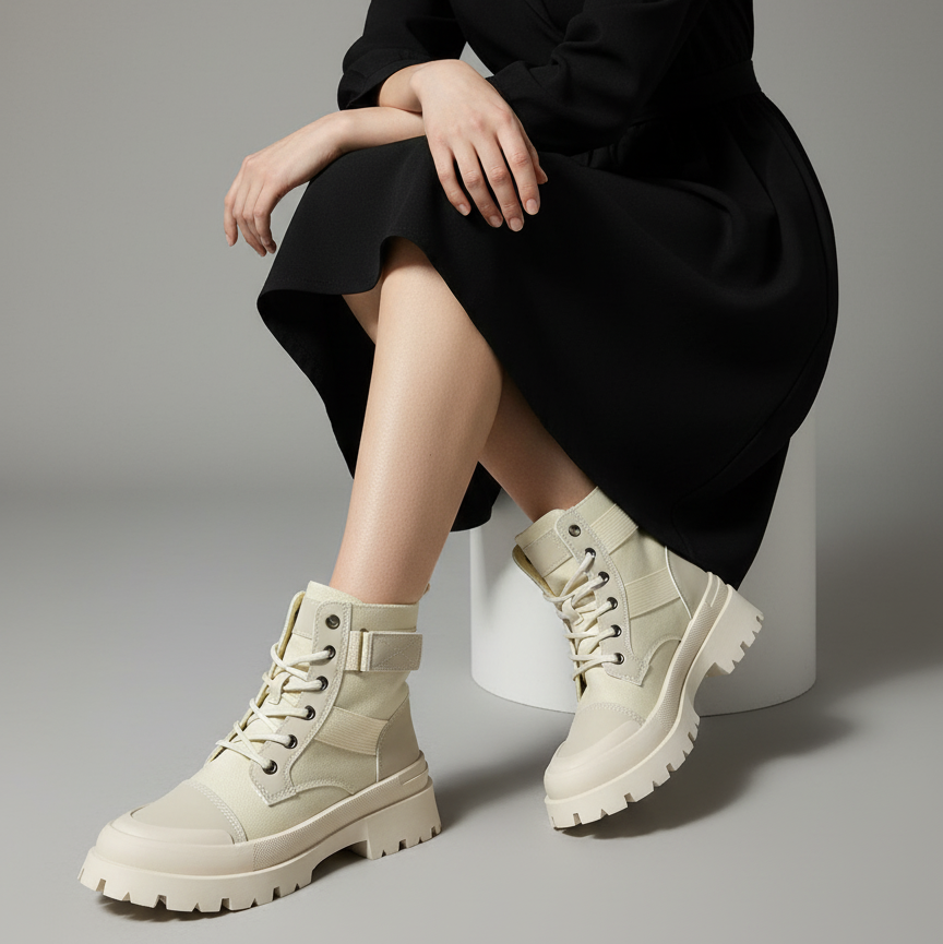 Brodequin  à lacets, montantes jusqu'à la cheville