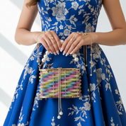 Sac à main seau de soirée de luxe pour femme avec perles