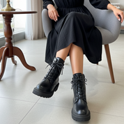 Brodequin pour femmes à semelle épaisse