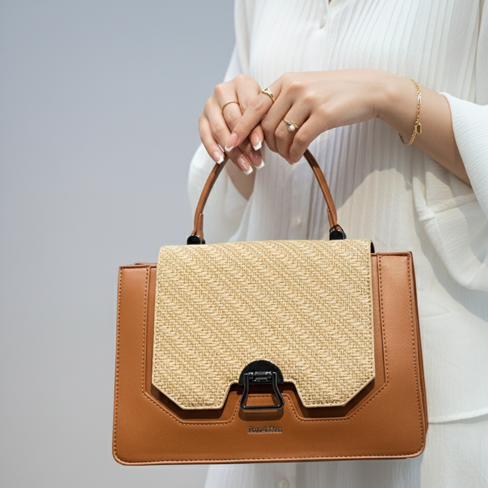 Simple À Détail En Métal Avec Poignée Sac À Bandoulière