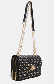 Sac à bandoulière à motif géométrique