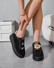 Basket de sport à plateforme et lacets