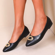 Ballerines pour femmes avec boucles