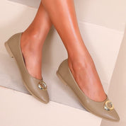 Ballerines pour femmes avec boucles