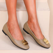 Ballerines à détail métallique