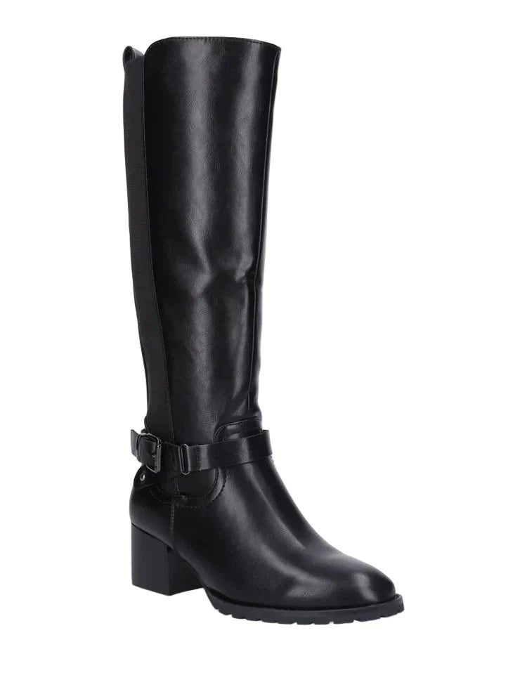 Bottes élastiquées en simili