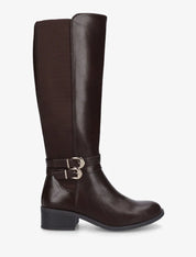 Bottes élastiquées unies à double sangles