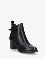 Demi bottes en simili à cheville élastiquée