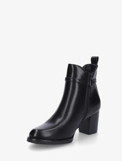 Demi bottes en simili à cheville élastiquée