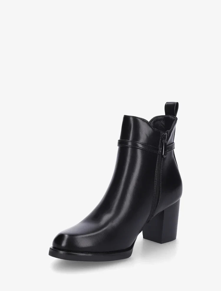 Demi bottes en simili à cheville élastiquée