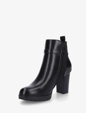 Demi bottes bi-matière à boucle strassée