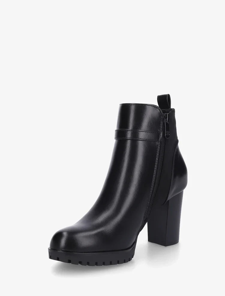 Demi bottes bi-matière à boucle strassée