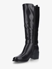 Bottes cavalière élastiquées à boucle