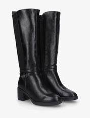 Bottes en simili à sangle tressée