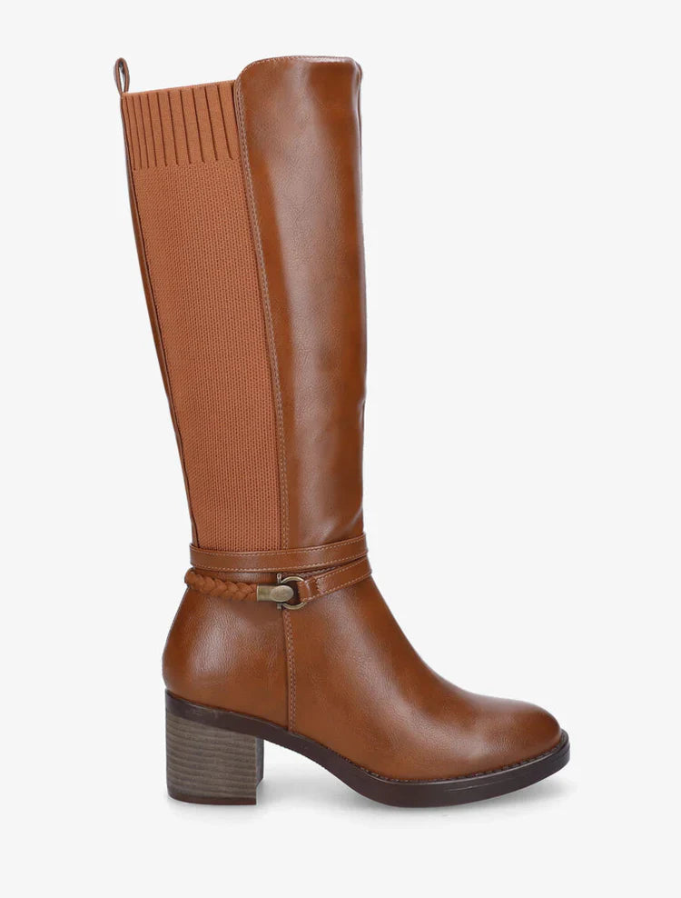 Bottes en simili à sangle tressée