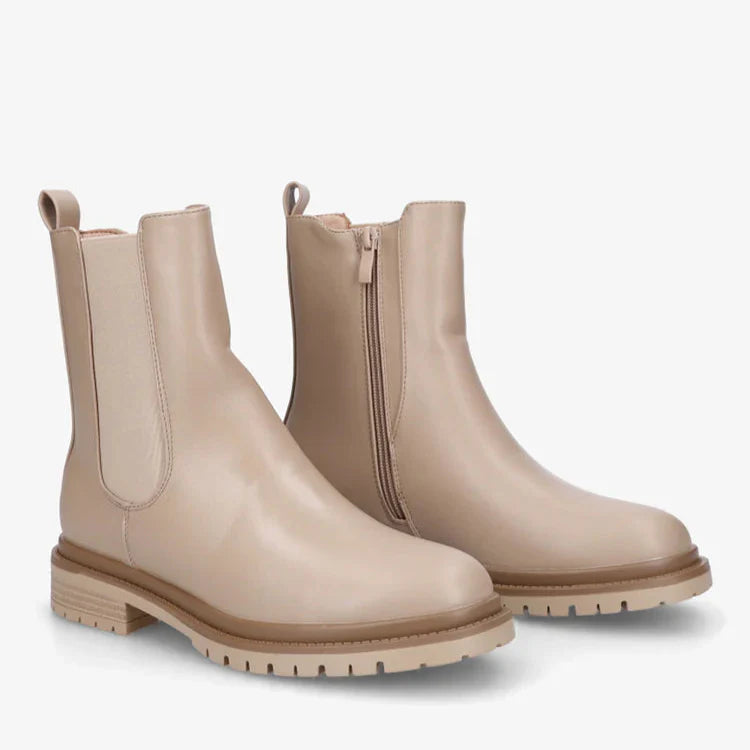 Bottines élastiquées à semelle crantée