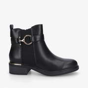 Bottines élastiques à boucle ronde