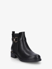 Bottines élastiques à boucle ronde