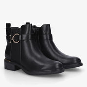 Bottines élastiques à boucle ronde