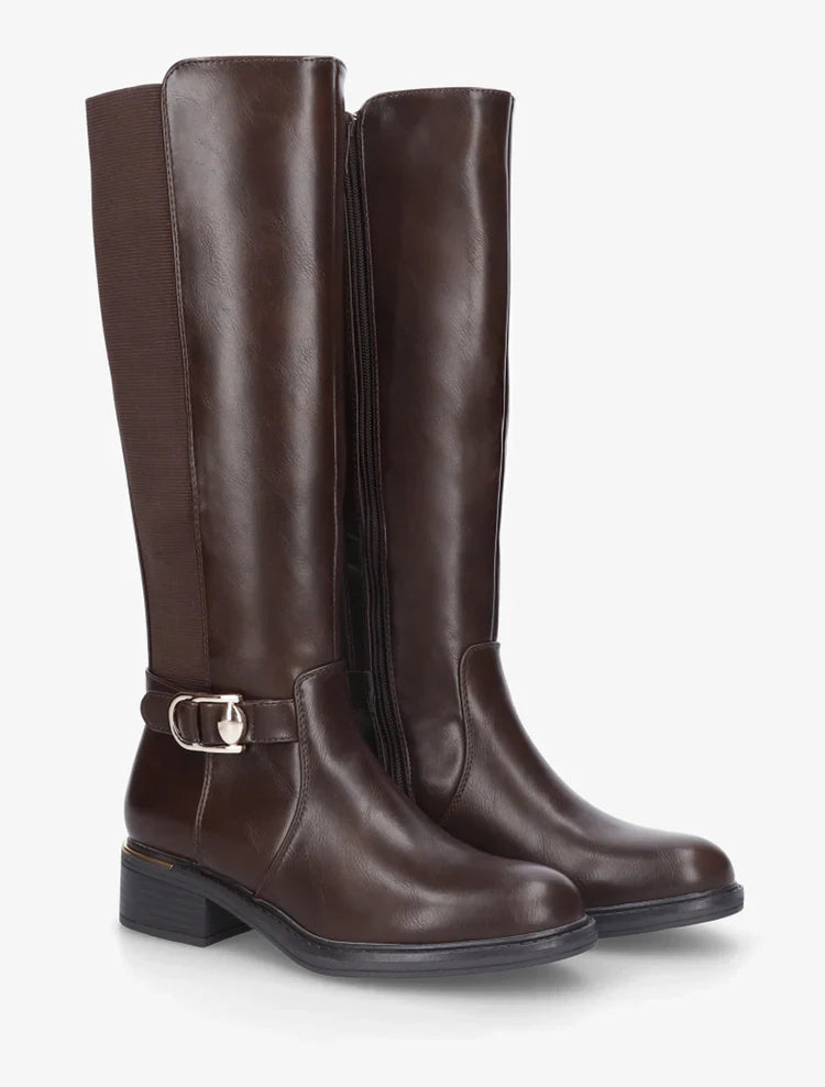 Bottes élastiquées style cavalière