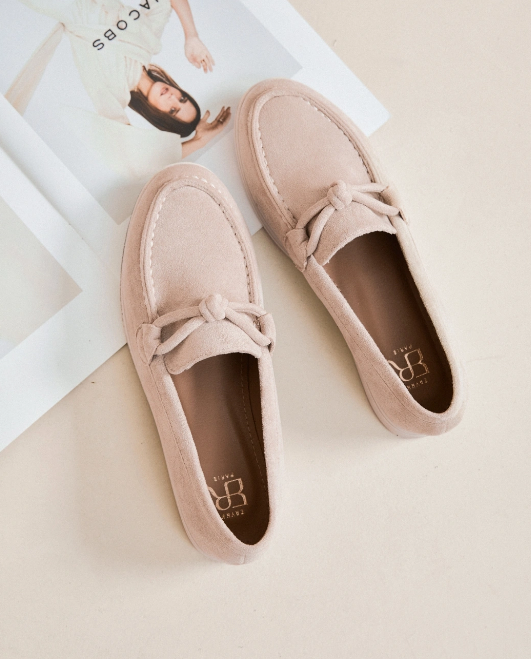 Mocassins à semelle fine violine