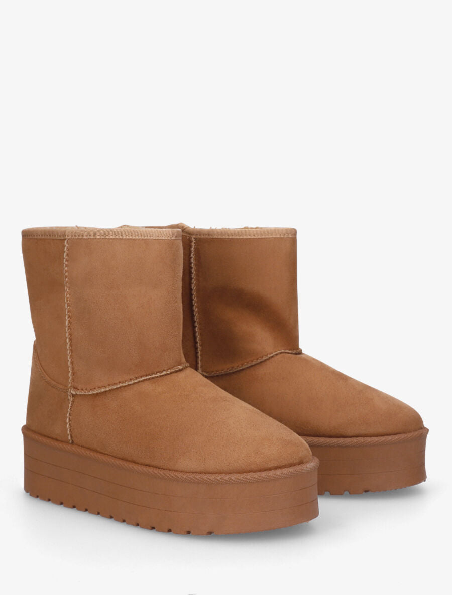 UGG en daim avec fourrure