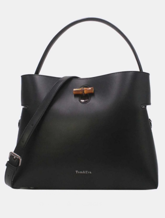 Sac Seau Double Porté Fermoir Bambou