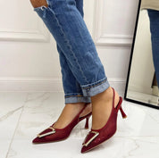 Escarpins Femme Talon Aiguille Bout Pointu Élégant