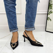 Escarpins Femme Talon Aiguille Bout Pointu Élégant