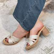 Sandales à talons épais pour femmes