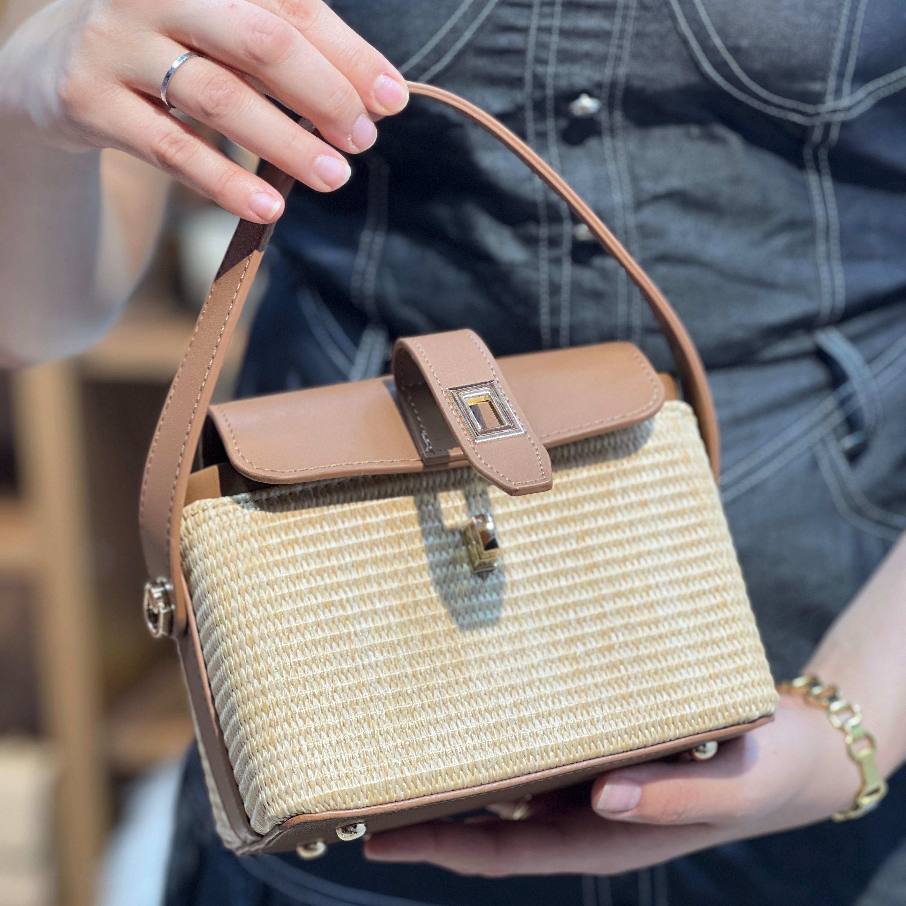 Sac Cabas Tressé à Poignée