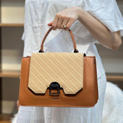 Simple À Détail En Métal Avec Poignée Sac À Bandoulière