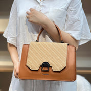 Simple À Détail En Métal Avec Poignée Sac À Bandoulière