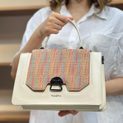 Simple À Détail En Métal Avec Poignée Sac À Bandoulière