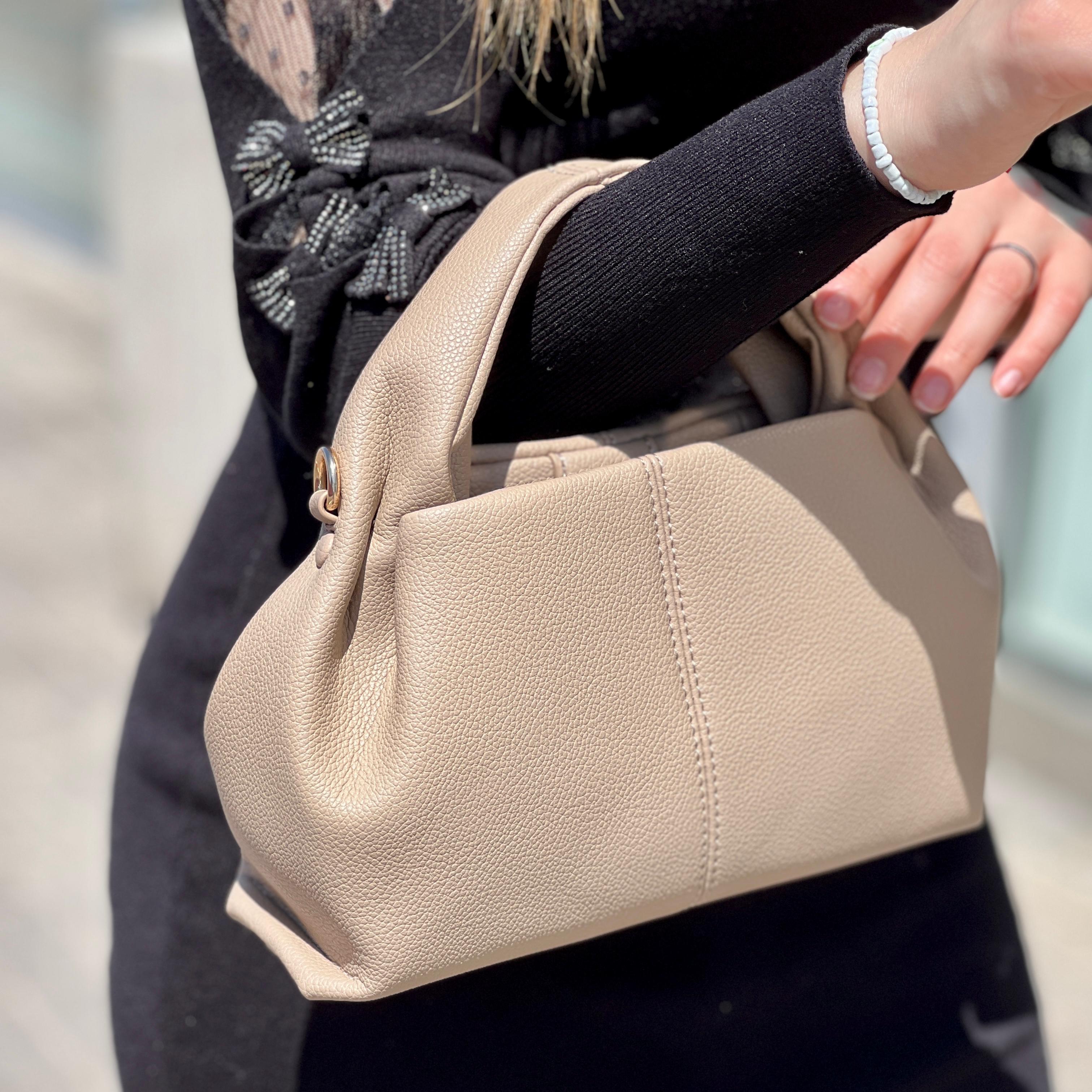 Sacs Fourre-Tout À Bandoulière En Cuir Véritable En Forme De Nuage Pour Femmes