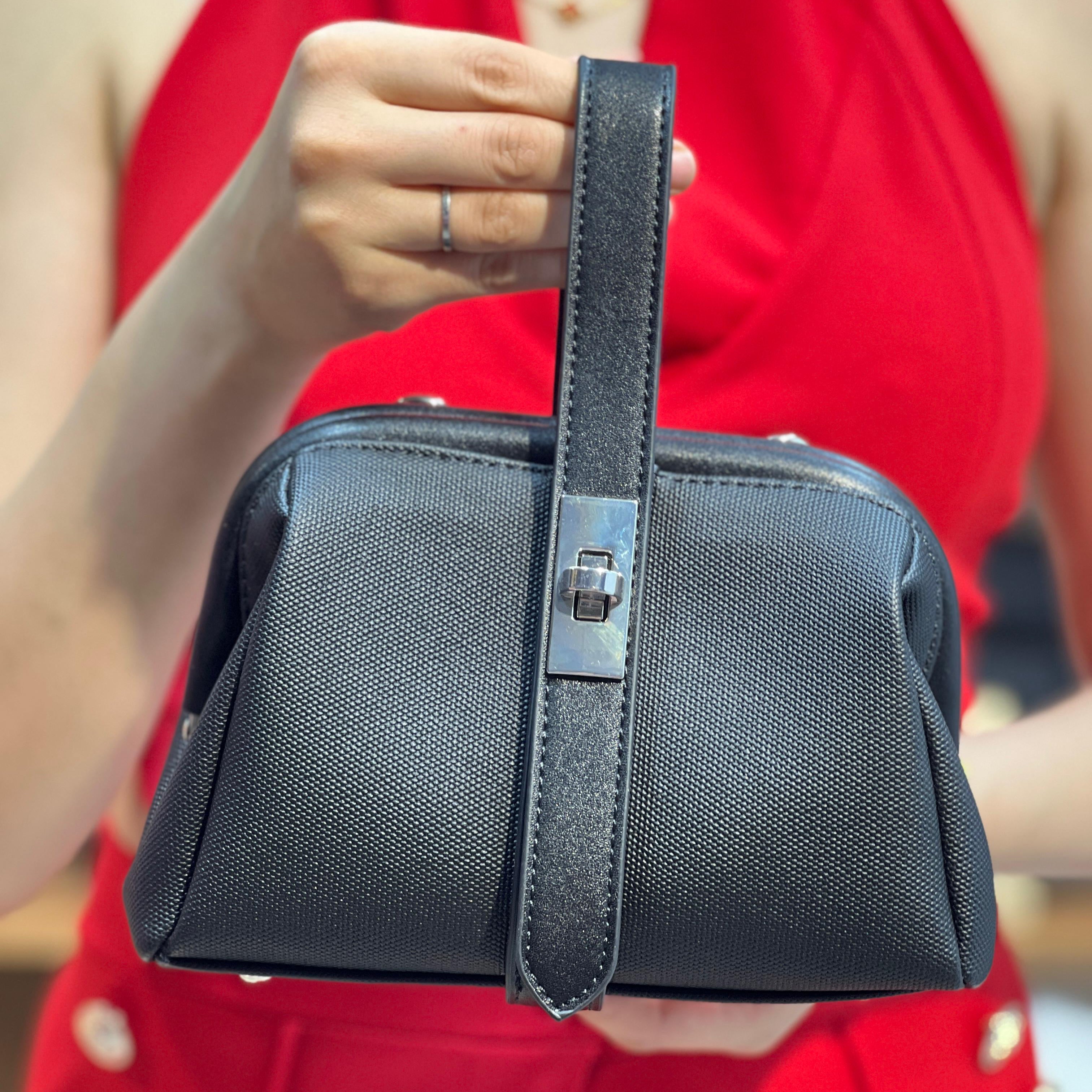 Petit sac à main effet tissu