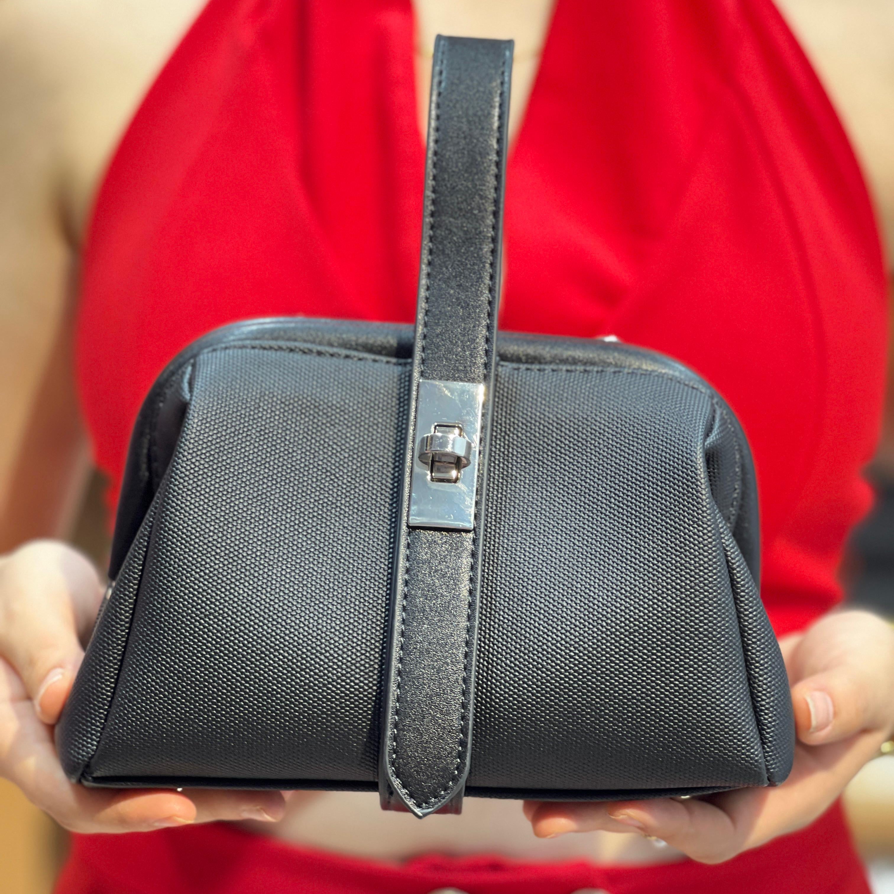 Petit sac à main effet tissu