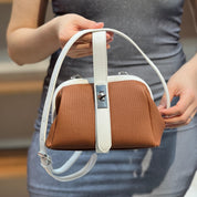 Petit sac à main effet tissu