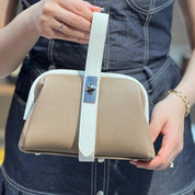 Petit sac à main effet tissu